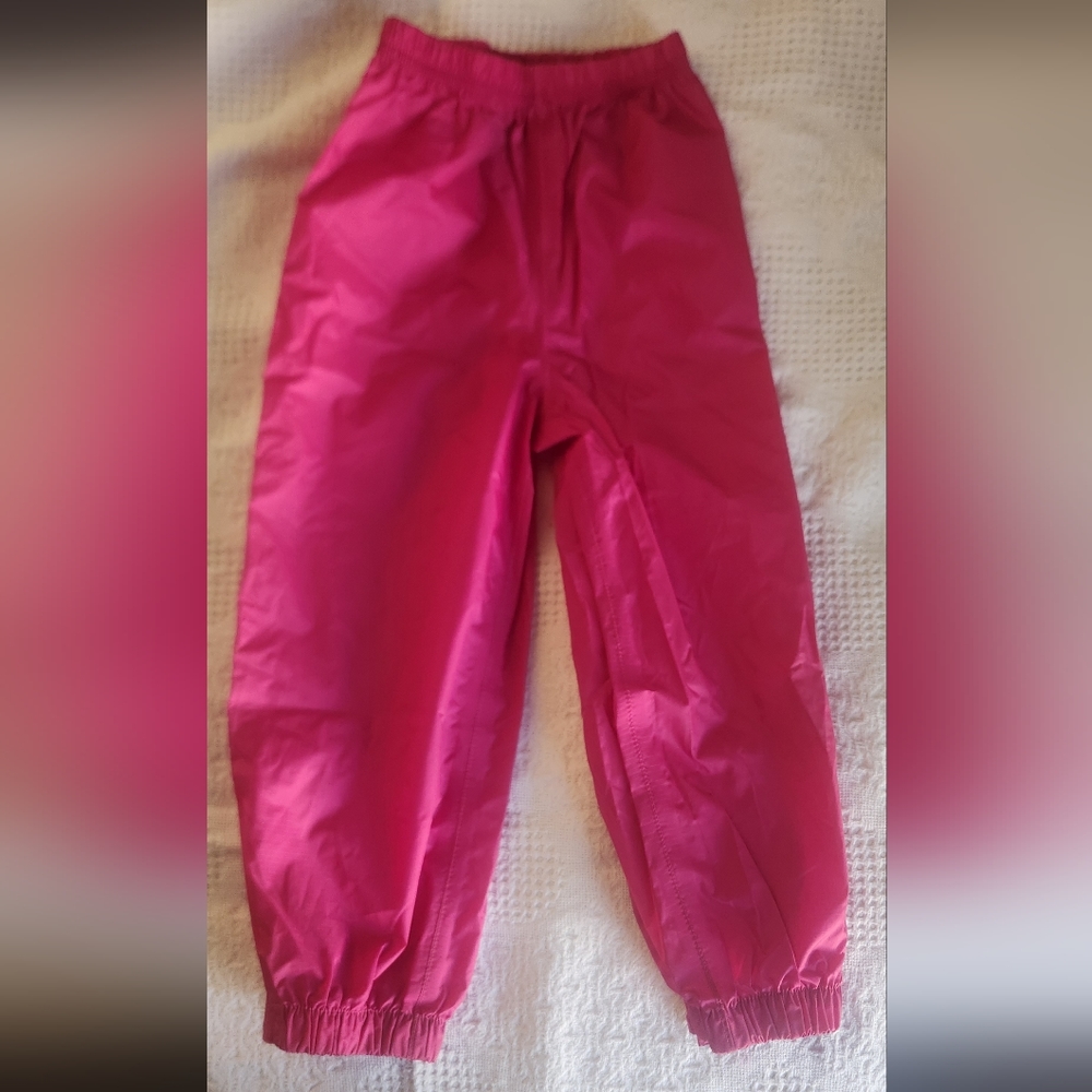Little Girls L.L Bean Splash Pants - Size 4-6 & Matching Neck Warmer